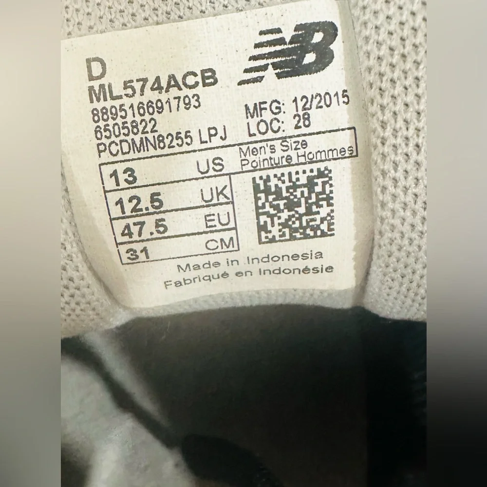 Size‎ 13 New Balance Classic Traditionnels Men Black Sneakers